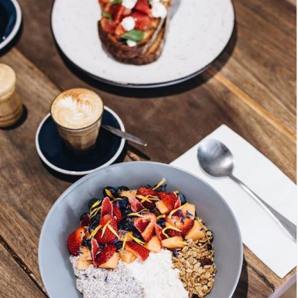 Sweet and savoury brekky at Rae & Wood
