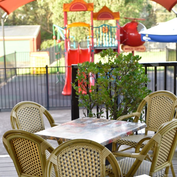 Kids play equipment at Hotel Bargo