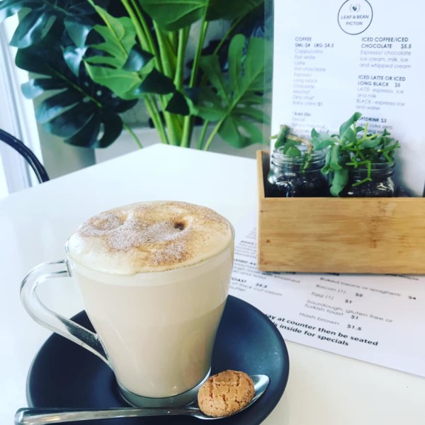 Chai Latte at Leaf & Bean Cafe