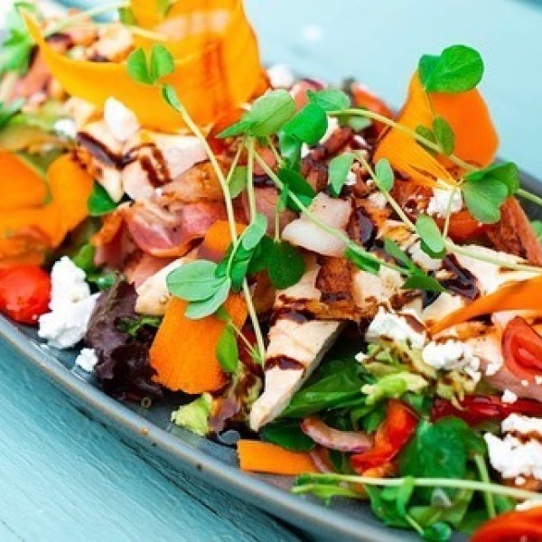 Fresh salads at The Oaks Hotel